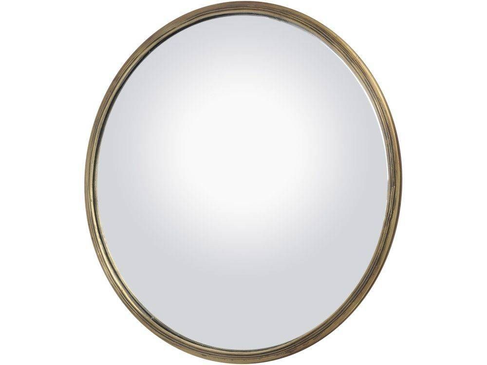 Round Brass Domed Mirror | Antique Brass Convex Mirror For Large Round Convex Mirrors (View 10 of 30)