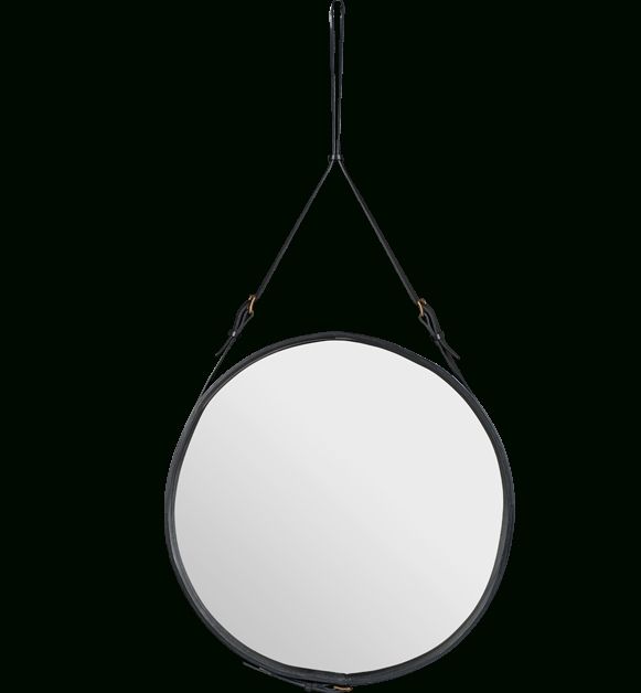 Round Leather Mirroradnet | Interior Innovation Design With Regard To Large Leather Mirrors (View 21 of 30)