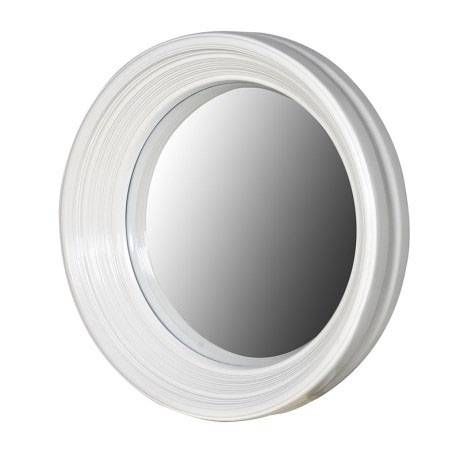 Round White Framed Convex Porthole Mirror 65cm Round White Frame In Oval White Mirrors (View 20 of 30)