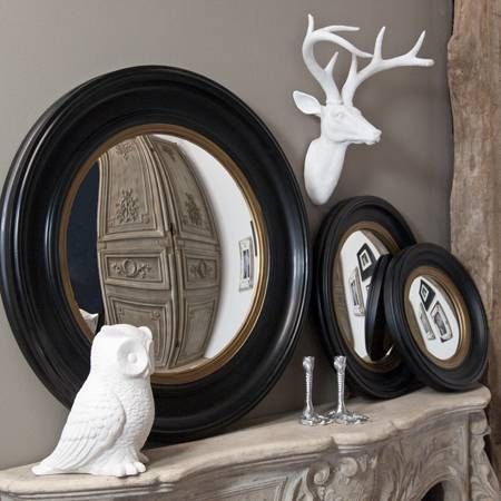 Round Wooden Convex Mirror – House Junkie Pertaining To Small Convex Mirrors (View 5 of 20)