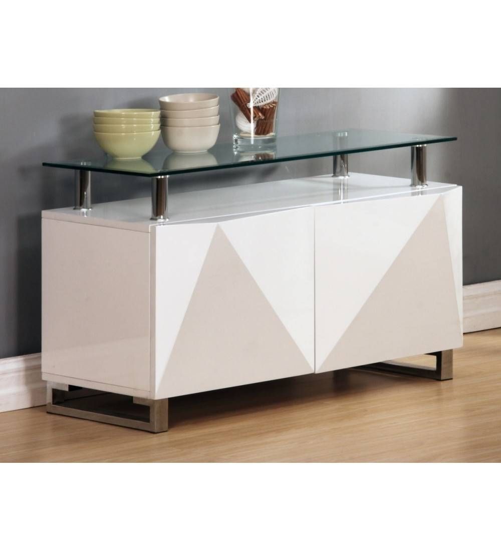 Rowley White High Gloss Sideboard 2 Door – Grab Some Furniture Regarding Cheap White High Gloss Sideboard (View 5 of 20)