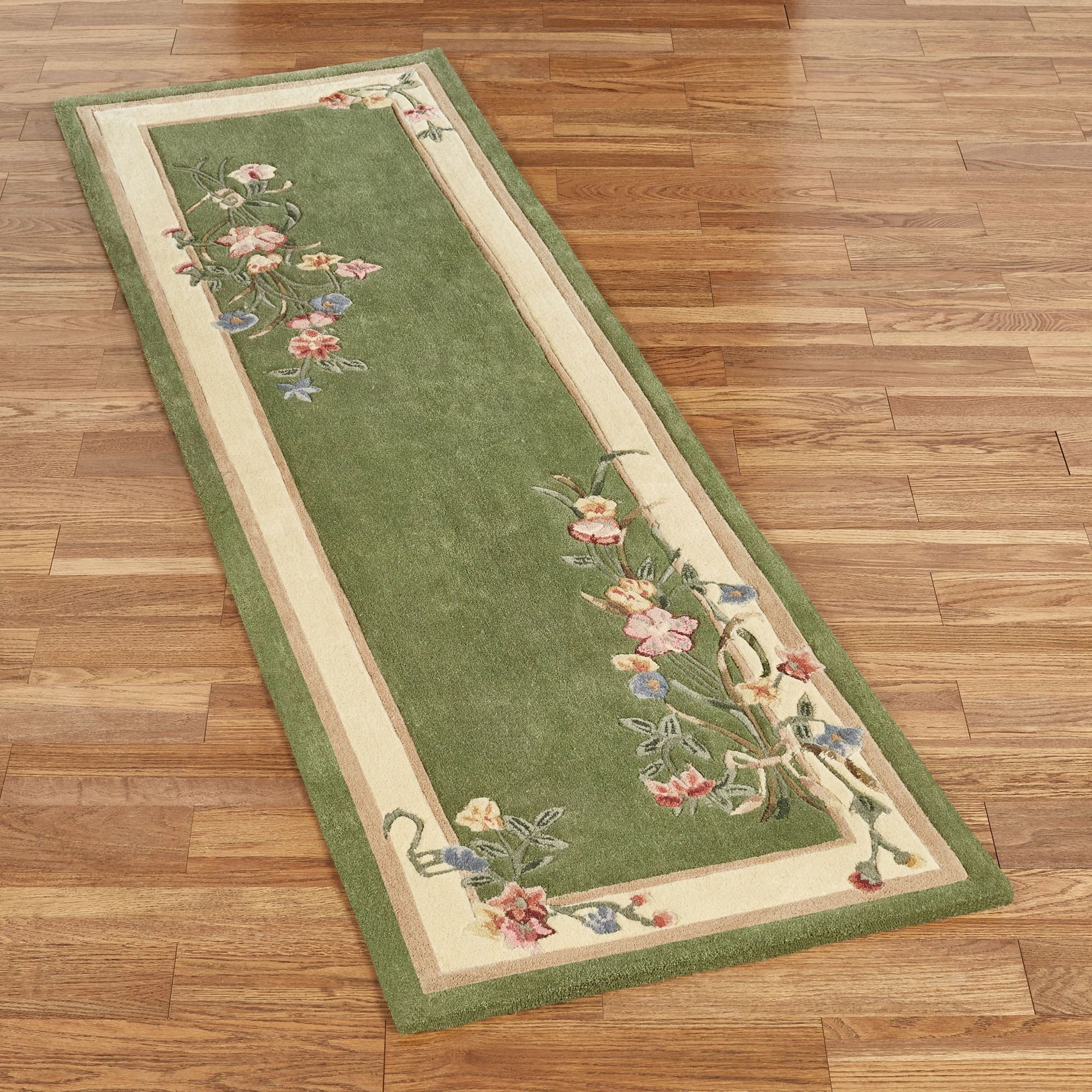 Rug Runner Area Rugs Touch Of Class With Regard To Hallway Runners Floral (Photo 18 of 20)