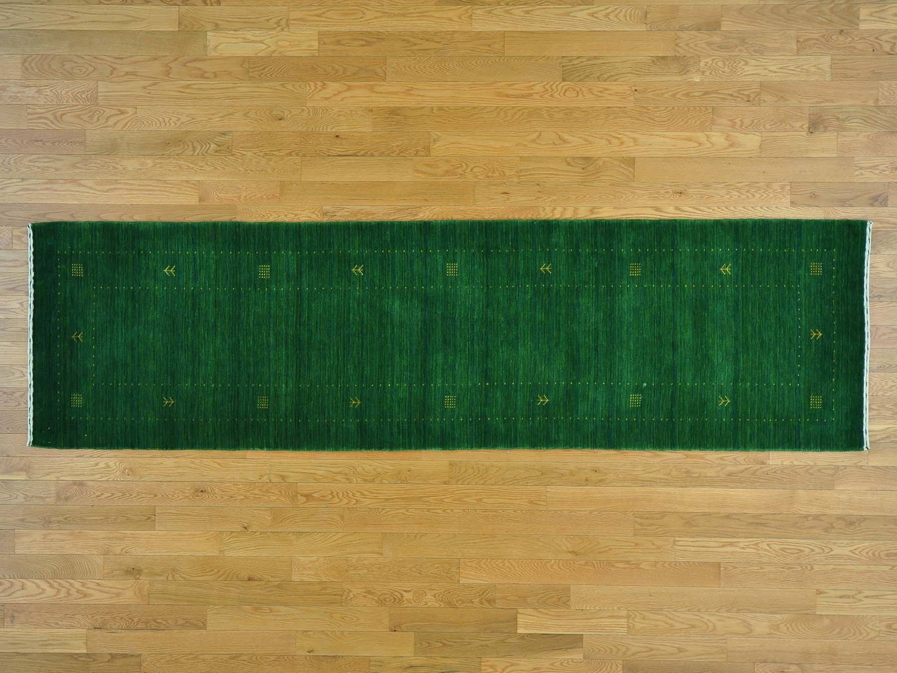 dark green runner rug