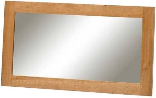 Rustic Oak Framed Wall Mirror – The Woodstore.co.uk Inside Oak Framed Wall Mirrors (Photo 1 of 20)