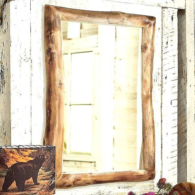 Rustic Pine Imperial Mirror Framediy Bathroom Frame Wood Framed Within Rustic Oak Framed Mirrors (View 18 of 30)