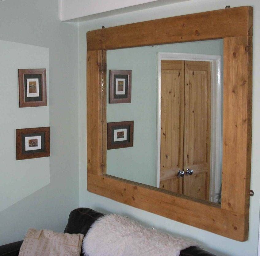 Rustic Wood Framed Mirrors – Harpsounds.co Inside Rustic Oak Framed Mirrors (Photo 30 of 30)