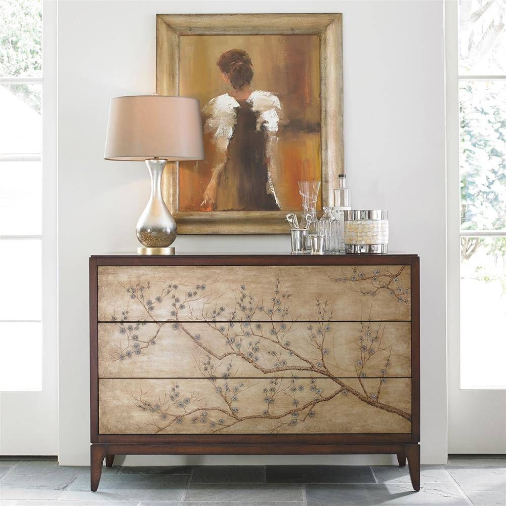 Saigon Chinoiserie Cherry Blossom Rich Mahogany Sideboard | Kathy Intended For Chinoiserie Sideboard (Photo 20 of 20)