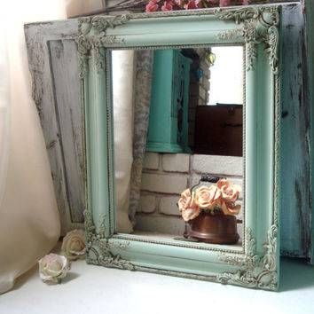 Shop Green Shabby Chic Mirrors On Wanelo Throughout Chic Mirrors (View 28 of 30)