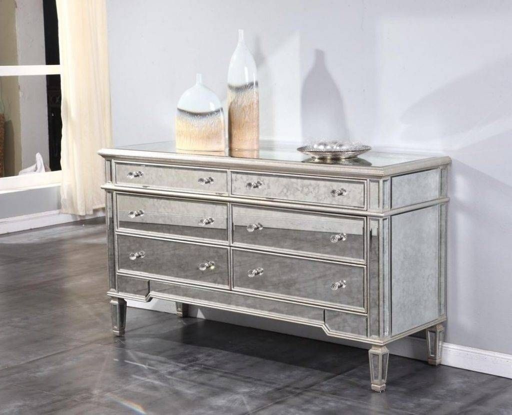 Sideboards. Astounding Mirrored Buffet Cabinet: Mirrored Buffet Within Small Mirrored Sideboard (Photo 4 of 20)