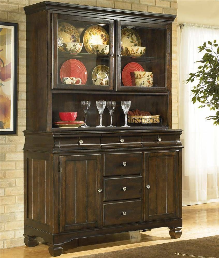 Sideboards. Awesome China Buffet Furniture: China Buffet Furniture With Small Dark Wood Sideboard (Photo 18 of 20)