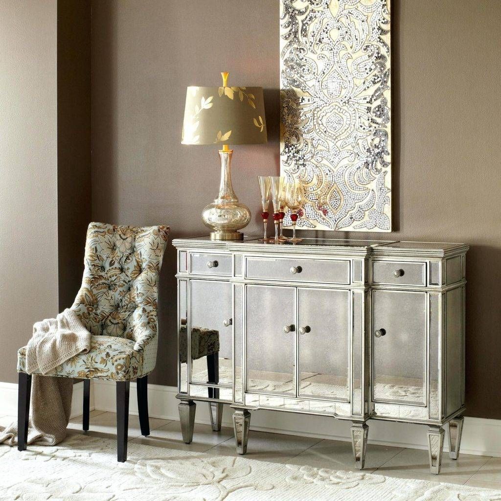 Sideboards. Interesting Mirrored Buffet Server: Mirrored Buffet Regarding Mirrored Sideboard Furniture (Photo 19 of 20)