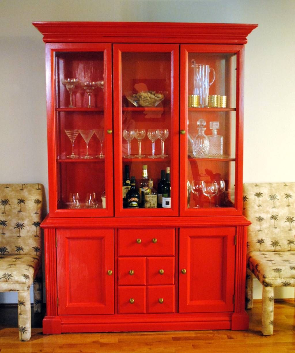 Sideboards: Marvellous Red China Cabinet Red China Hutch, Red For Red Sideboards (View 18 of 20)