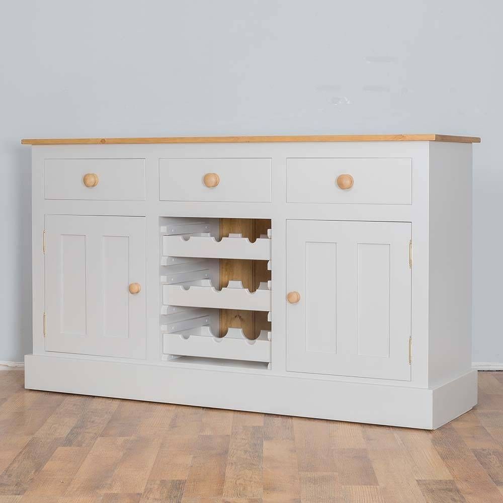 Sideboards. Marvellous Sideboard With Wine Rack: Sideboard With In White Sideboard With Wine Rack (Photo 8 of 20)