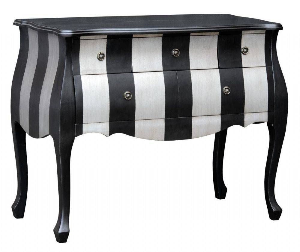 Sideboards. Outstanding Black And Silver Sideboard: Black And Within Silver Sideboards (Photo 7 of 20)