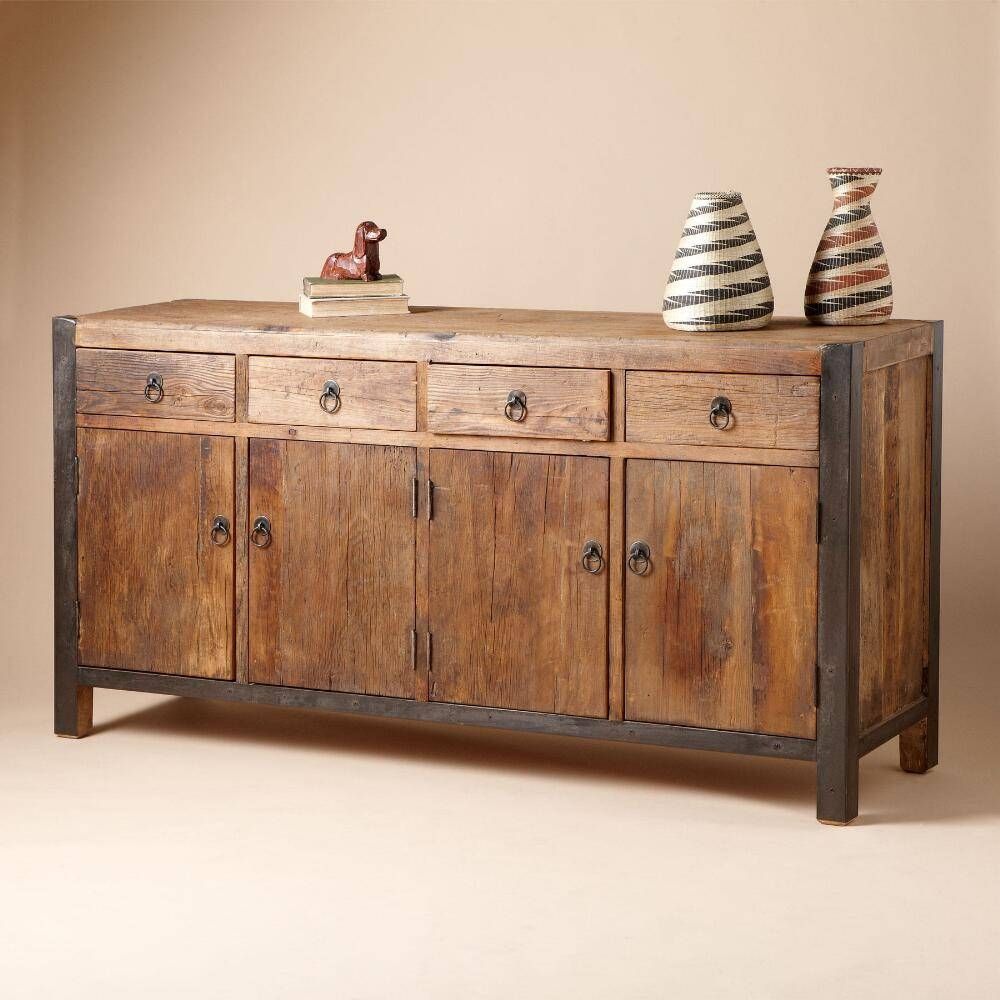 Sideboards. Stunning Wooden Sideboard: Wooden Sideboard Wooden With Sideboard For Sale (Photo 4 of 20)