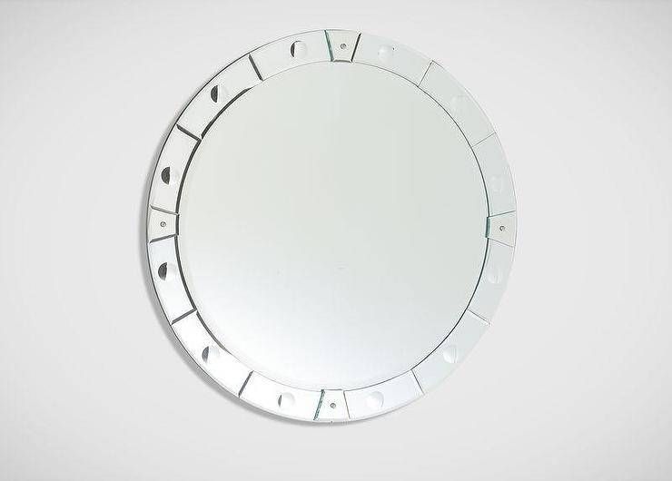 Silver Venetian Mirror With Round Venetian Mirrors (View 9 of 30)