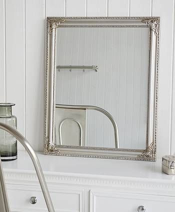 Silver Wall Mirror Or Dressing Table Mirror From The White Lighthouse In Ornate Dressing Table Mirrors (View 20 of 20)