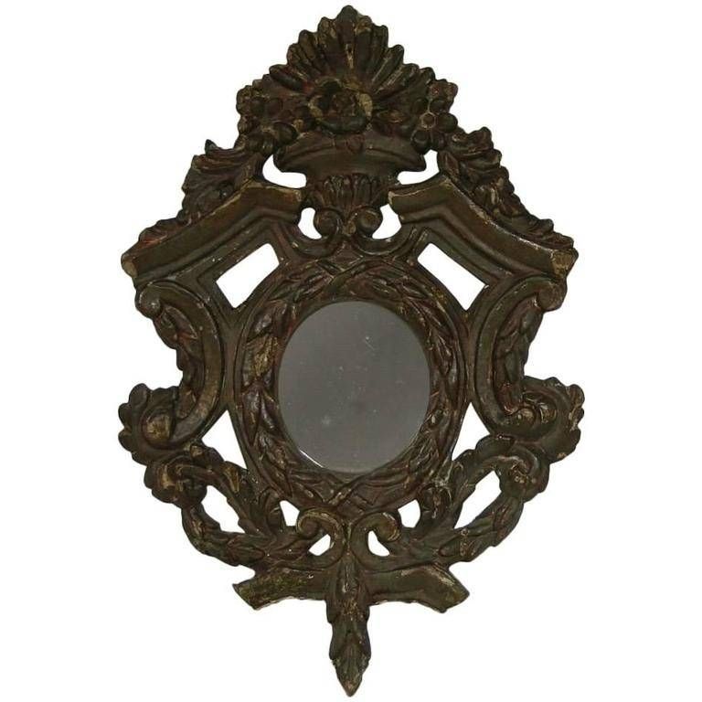 Small 18th Century Italian Baroque Mirror For Sale At 1stdibs Pertaining To Small Baroque Mirrors (View 19 of 20)