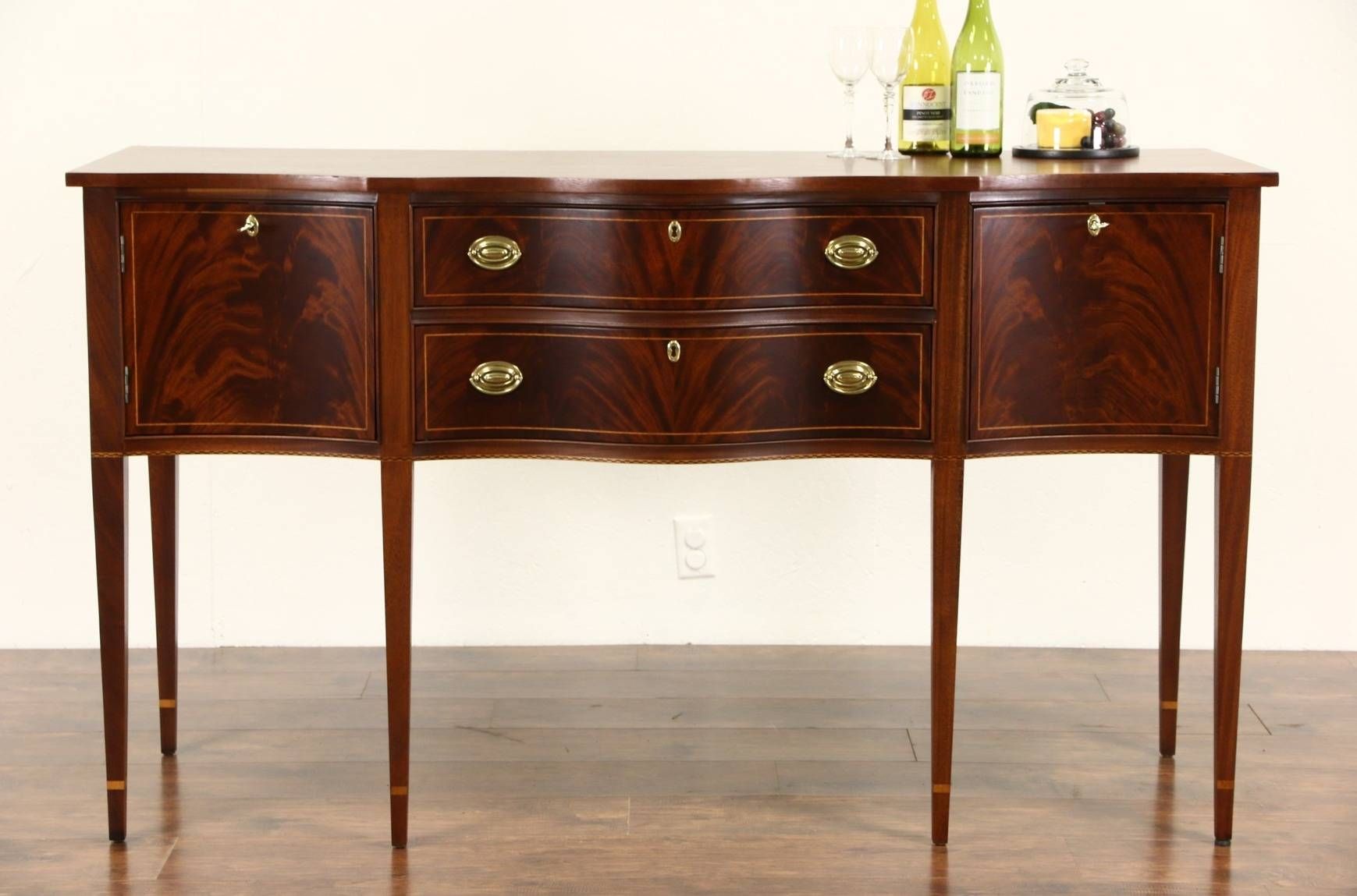Sold – Hickory Masterpiece Signed Traditional Sideboard, Server Or Inside Traditional Sideboard (Photo 15 of 20)