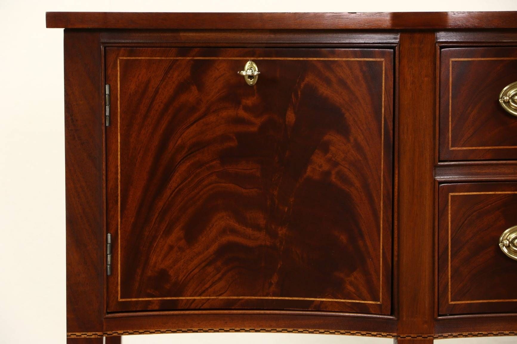 Sold – Hickory Masterpiece Signed Traditional Sideboard, Server Or Intended For Traditional Sideboard (Photo 13 of 20)