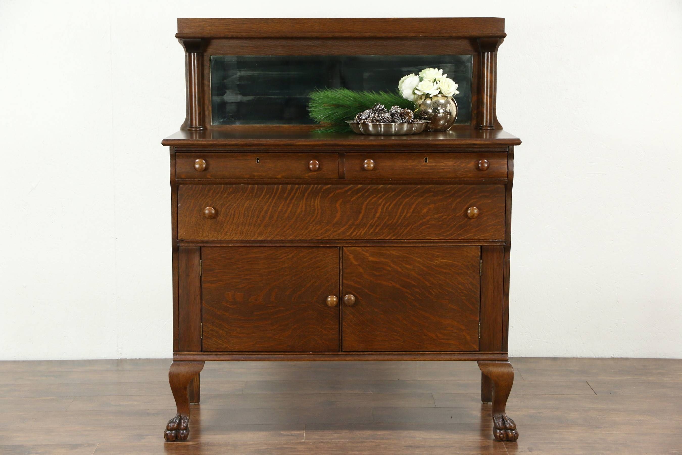 Sold Sideboards, Demilune – Harp Gallery Antiques Pertaining To Oak Sideboards And Buffets (Photo 13 of 20)