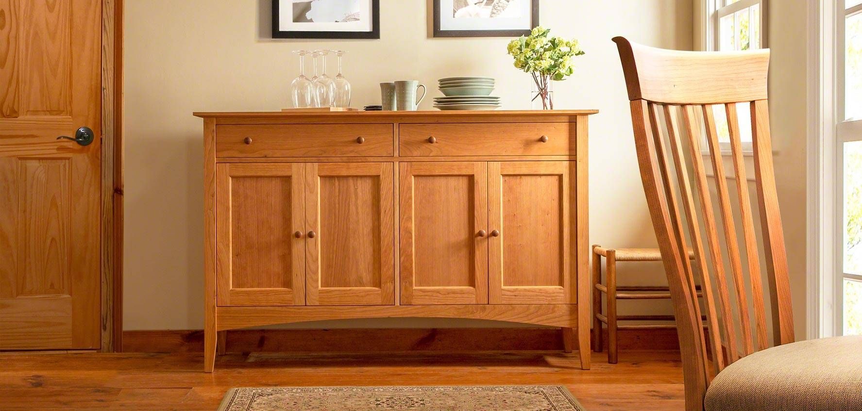 Solid Wood Sideboards, Buffets, & Hutches – Vermont Woods Studios With Regard To Wood Sideboards (Photo 1 of 20)