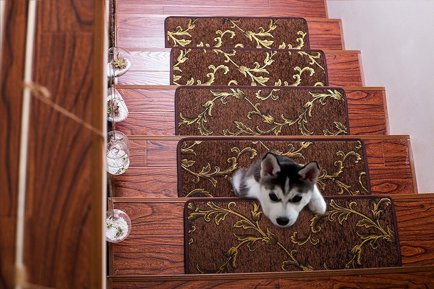 Soloom Non Slip Stair Treads Carpet Indoor Set Of 13 Blended With Stair Tread Rug Gripper (View 13 of 20)