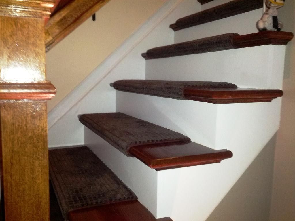 Stair Treads Carpet Free Brown Aqua Shield Boxwood Stair Tread Regarding Stair Tread Carpet Protectors (Photo 15 of 20)
