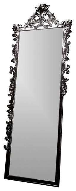 Standing Baroque Mirror – Victorian – Floor Mirrors  Diva For Black Victorian Style Mirrors (Photo 15 of 30)