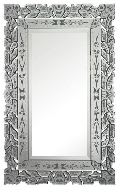 Sterling Industries Clear Bardwell Venetian 50"x31" Wall Mirror With Venetian Wall Mirrors (Photo 5 of 20)