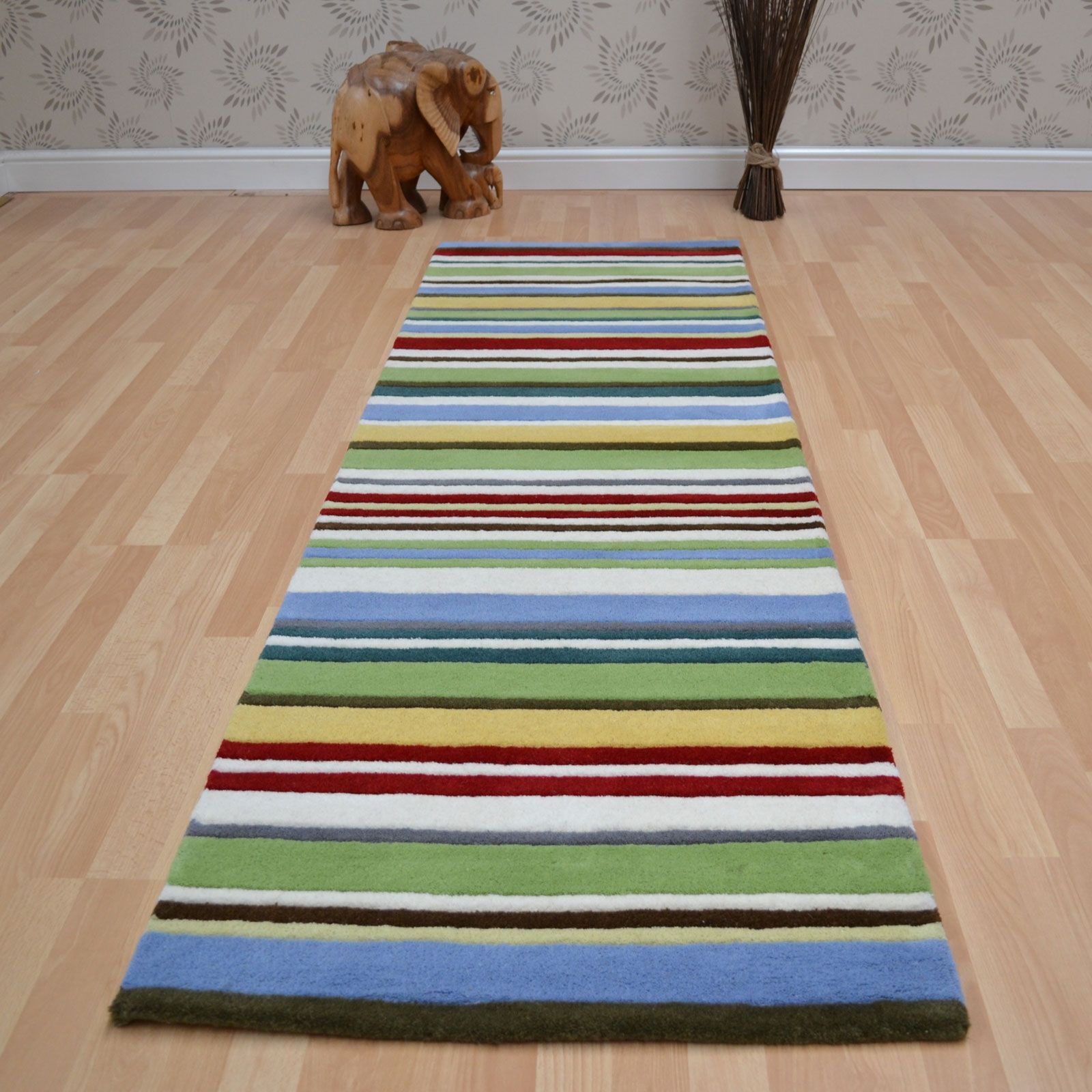 Striped Runner Rugs Roselawnlutheran With Striped Hallway Runners 