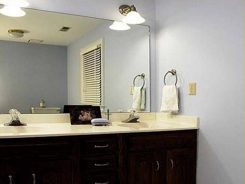 Stunning Idea Bathroom Wall Mirror Awesome Bathroom Wall Mirrors With Regard To Large Frameless Wall Mirrors (Photo 6 of 20)