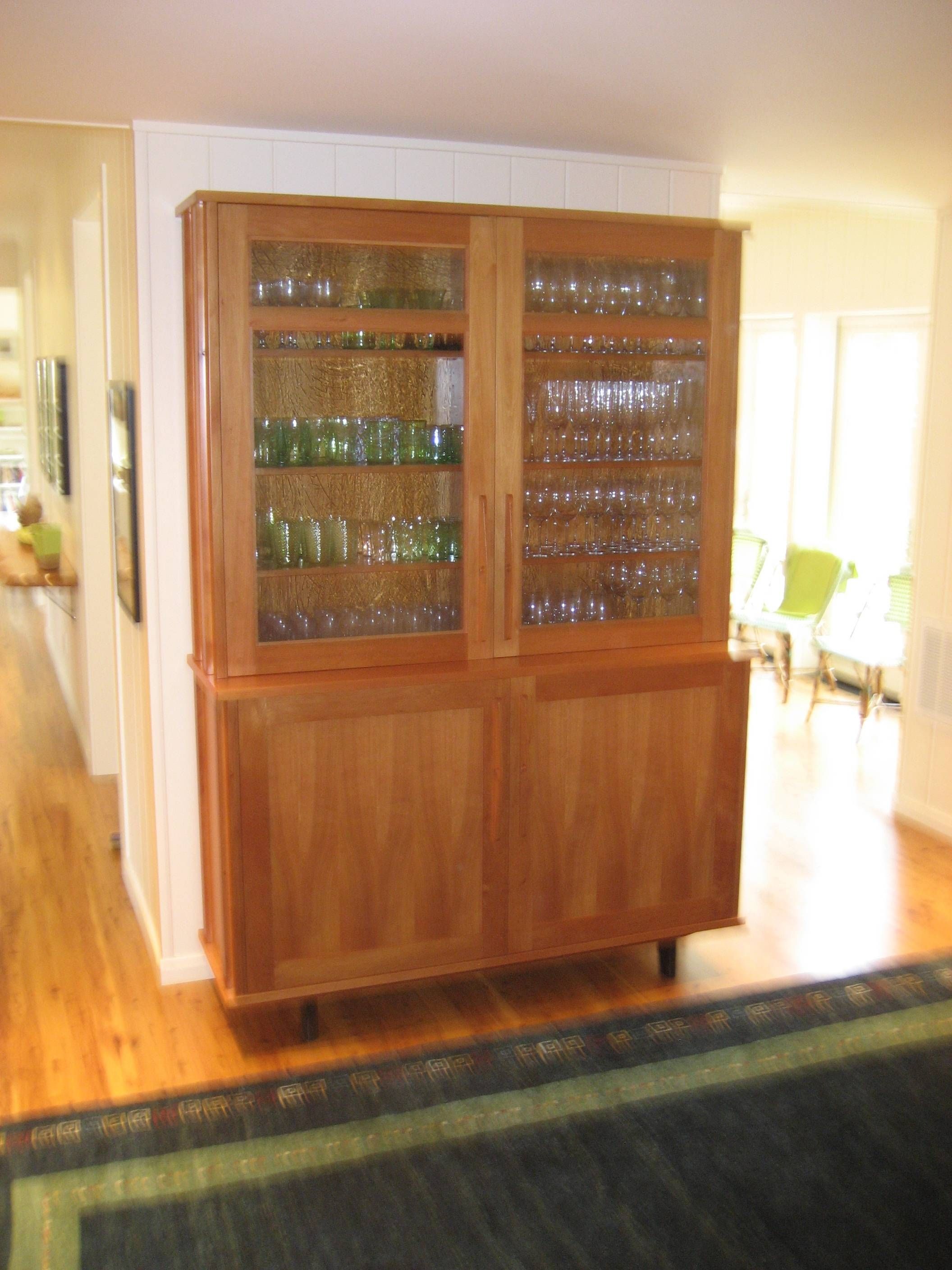 Tall Sideboard With Glass Doors | Wood Furniture, Cabinetry And With Regard To Tall Sideboard (View 8 of 20)