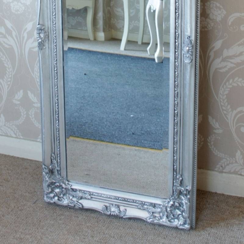 Tall Silver Mirror – Melody Maison® Throughout Silver Ornate Wall Mirrors (Photo 8 of 20)