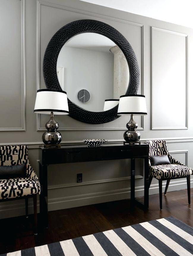 The Big Round Oak Mirrorbig Mirror Mirrors Uk – Shopwiz Regarding Large Circle Mirrors (View 18 of 20)