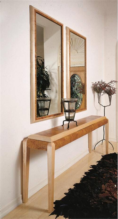 The New Yorker – Hall Table W/ Mirrors From The Wood Extension Within Contemporary Hall Mirrors (View 18 of 20)