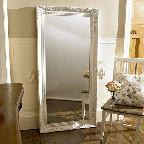 The Smooth Wave On Antique Wall Mirrors | Stakinc For Large White Antique Mirrors (View 6 of 30)