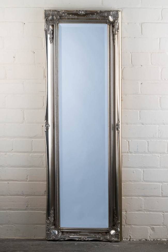 This Great Value Full Length Tudor Ornate Mirror In Silver Is Pertaining To Silver Full Length Mirrors (View 18 of 30)