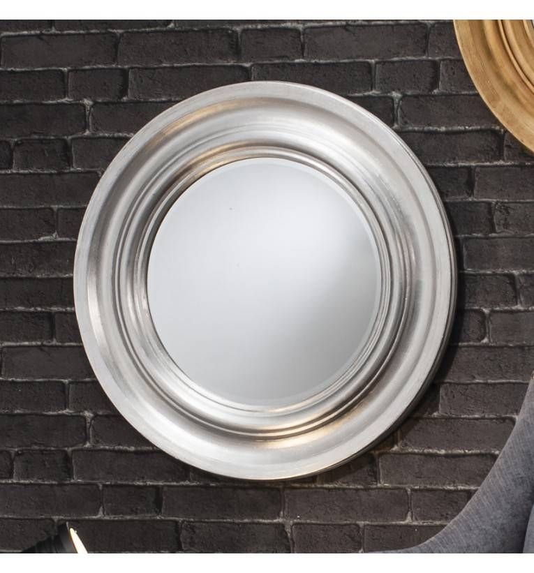Thresea Round Silver Mirror 84 Cm Theresa Round Silver Mirror 84cm Intended For Round Silver Mirrors (View 4 of 30)