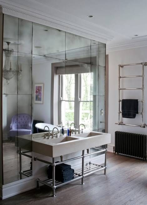 To Da Loos: Gorgeous Floor To Ceiling Mirrors Behind The Bathroom Within Ceiling Mirrors (View 15 of 20)