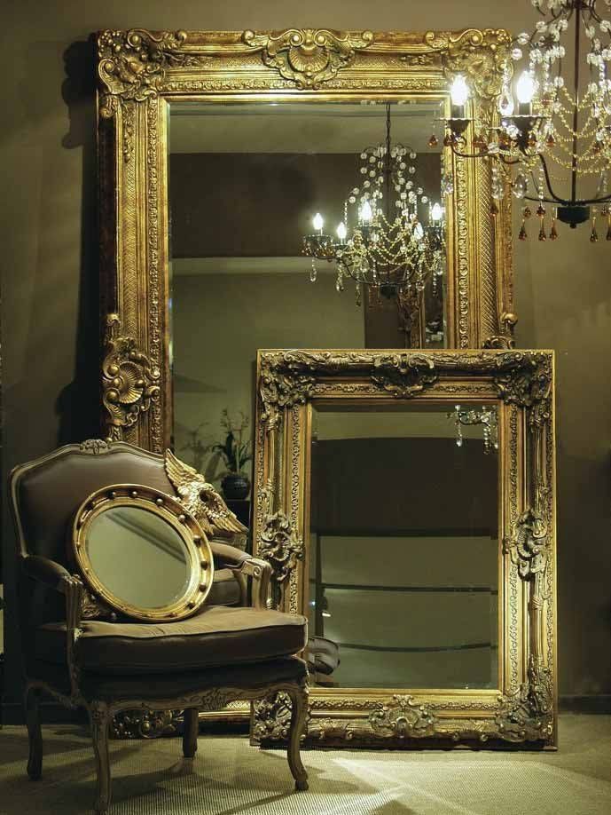 Featured Photo of 20 Best Large Antique Gold Mirrors