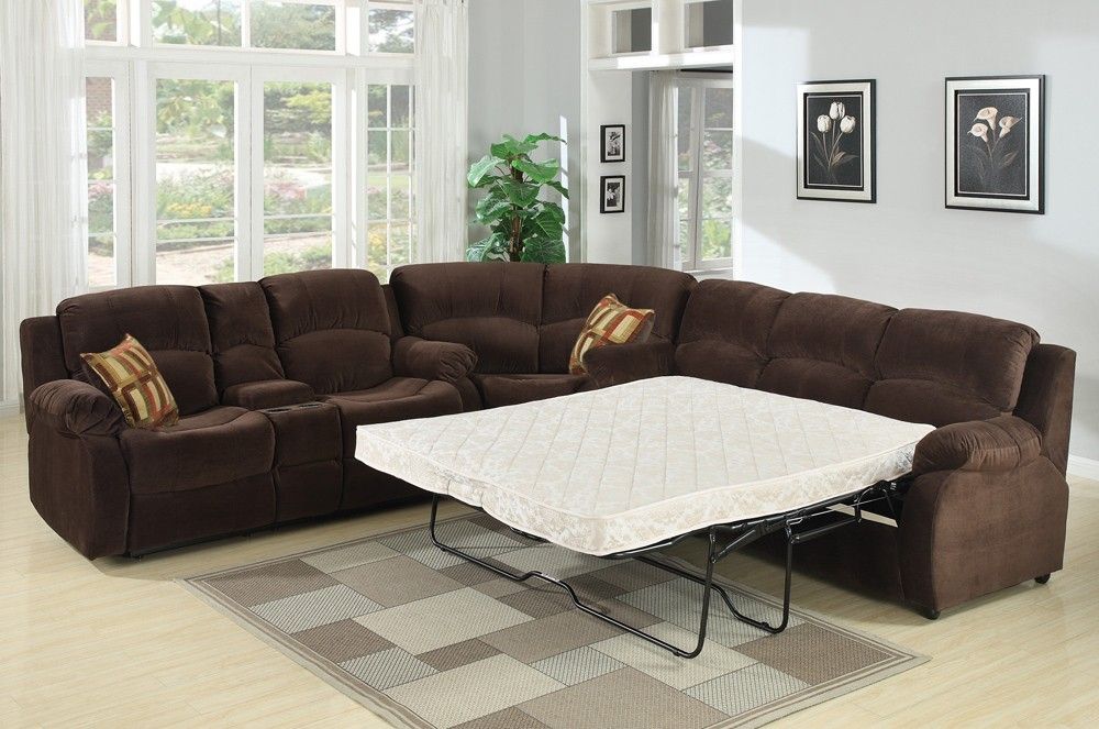 Tracey Recliner Sleeper Sectional Sofa With Sleeper Sectional Sofas (Photo 245 of 264)