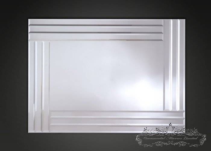 Triple Edge Bevelled Mirror Pertaining To Bevelled Edge Mirrors (View 19 of 20)
