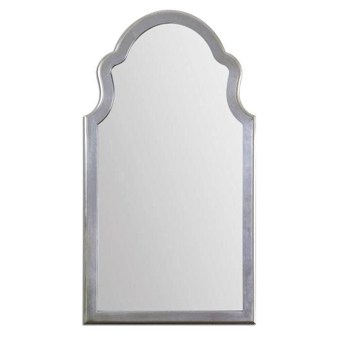 Uttermost 14479 Brayden Lightly Antiqued Silver Leaf Finish 48 With Regard To Tall Silver Mirrors (Photo 19 of 20)