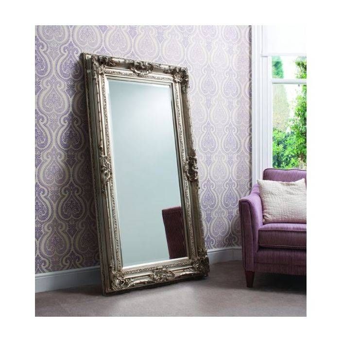Valois Silver Antique French Style Mirror – French Mirrors From Throughout Silver French Mirrors (Photo 13 of 20)