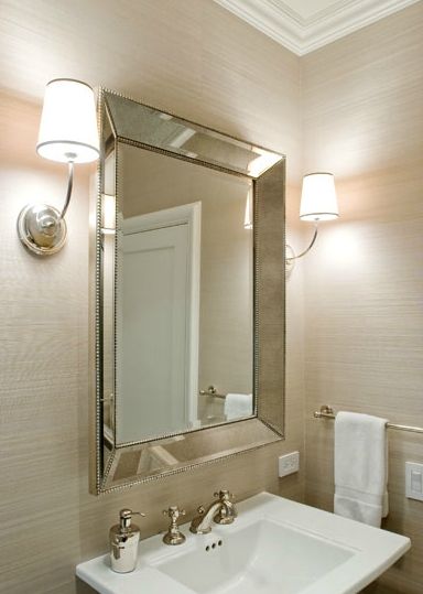 Venetian Beaded Mirror – Traditional – Bathroom – Josephine Fisher With Venetian Beaded Mirrors (View 25 of 30)