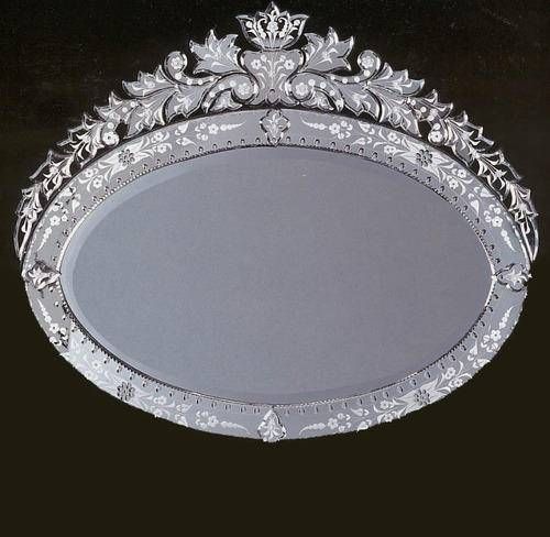 Venetian Mirrors. Rectangular Venetian Mirror Trimmed With Glass Within Venetian Oval Mirrors (Photo 5 of 15)