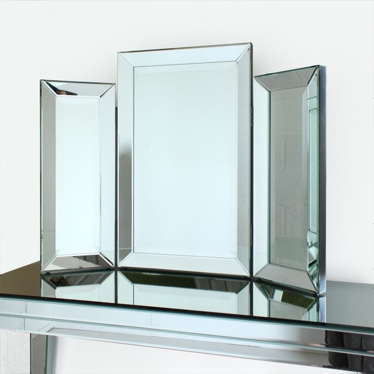 Venetian Three Fold Modern Dressing Table Mirror | Mirrors Inside Venetian Table Mirrors (Photo 5 of 20)