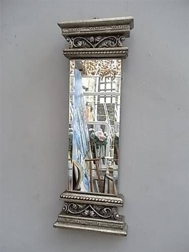 Very Small Slim Silver Mirror. With Small Silver Mirrors (Photo 10 of 20)