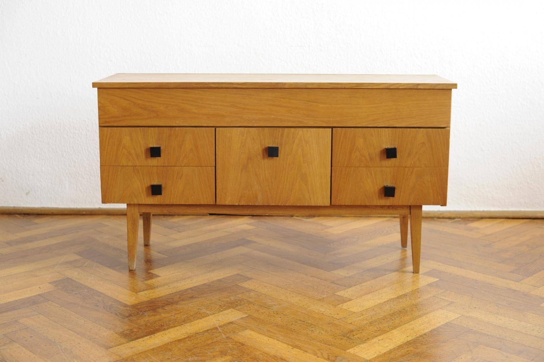 Vintage Modernist Sideboard With Beech Veneer For Sale At Pamono For Beech Sideboards (View 10 of 20)